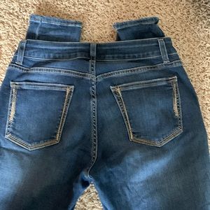 Silver skinny jeans. Size 26 inseam 29